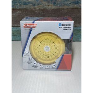 Coleman Waterproof Hands Free Speaker Bluetooth shower camping outdoor Yellow